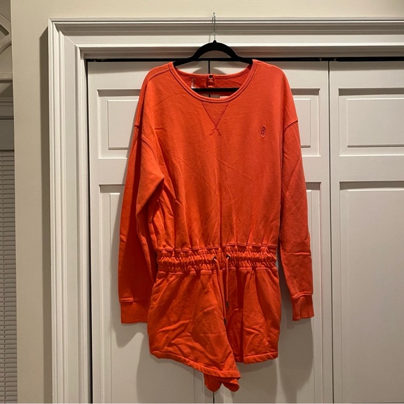FP Movement x Free People Best Of Romper Onesie Jumpsuit Long Sleeve Shorts | L - Picture 7 of 10